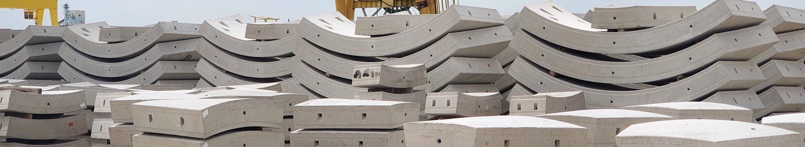 Steel curved Cages for precast concrete elements Steel curved Cages for precast concrete elements