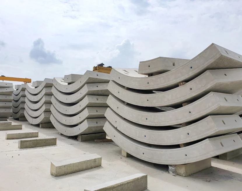 Steel curved Cages for precast concrete elements Steel curved Cages for precast concrete elements