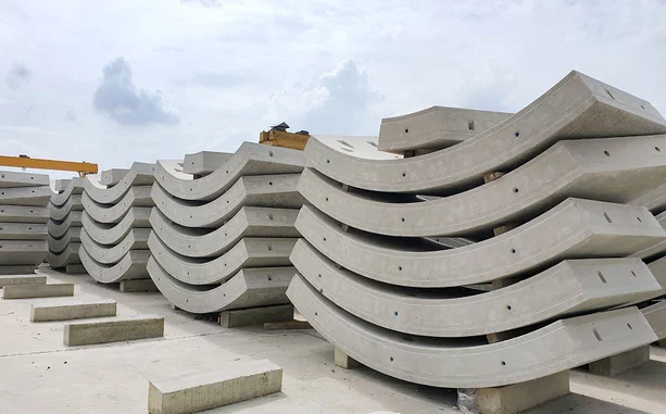 Steel curved Cages for precast concrete elements Steel curved Cages for precast concrete elements